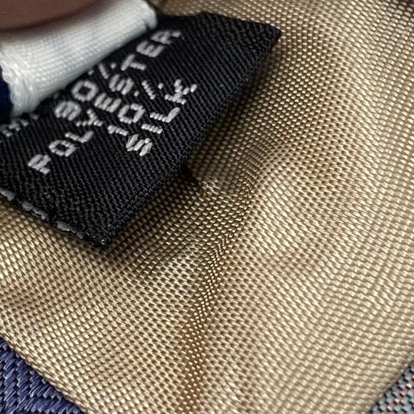 Vintage Givenchy Monsieur Tie. Blue/Burgundy/Pink Diagonal Stripes .Silk blend. - Picture 7 of 10